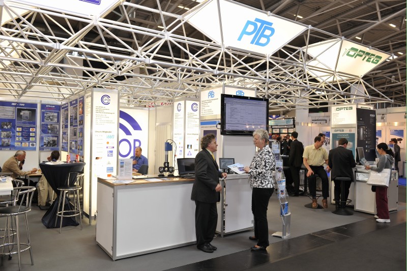 Der CC UPOB Messestand auf der Laser 2011 (Bild: Foto Loske für CC UPOB e.V.)