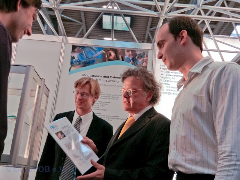 Der CC UPOB Messestand auf der Laser 2011 (Bild: CC UPOB e.V.)