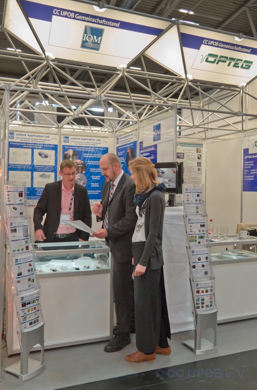 Messeauftritt des CC UPOB e.V. auf der Laser 2013 in München (Bild: CC UPOB e.V.)