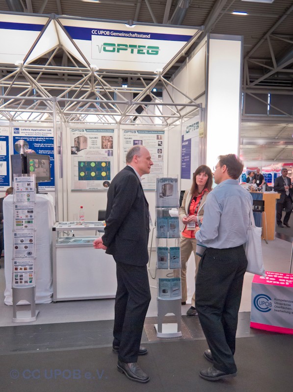 Messeauftritt des CC UPOB e.V. auf der Laser 2013 in München (Bild: CC UPOB e.V.)