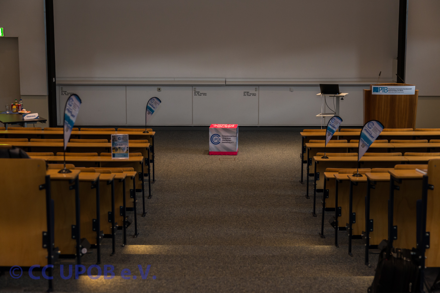 Der Hörsaal der PTB erwartet seine Gäste (Bild: CC UPOB e.V.)